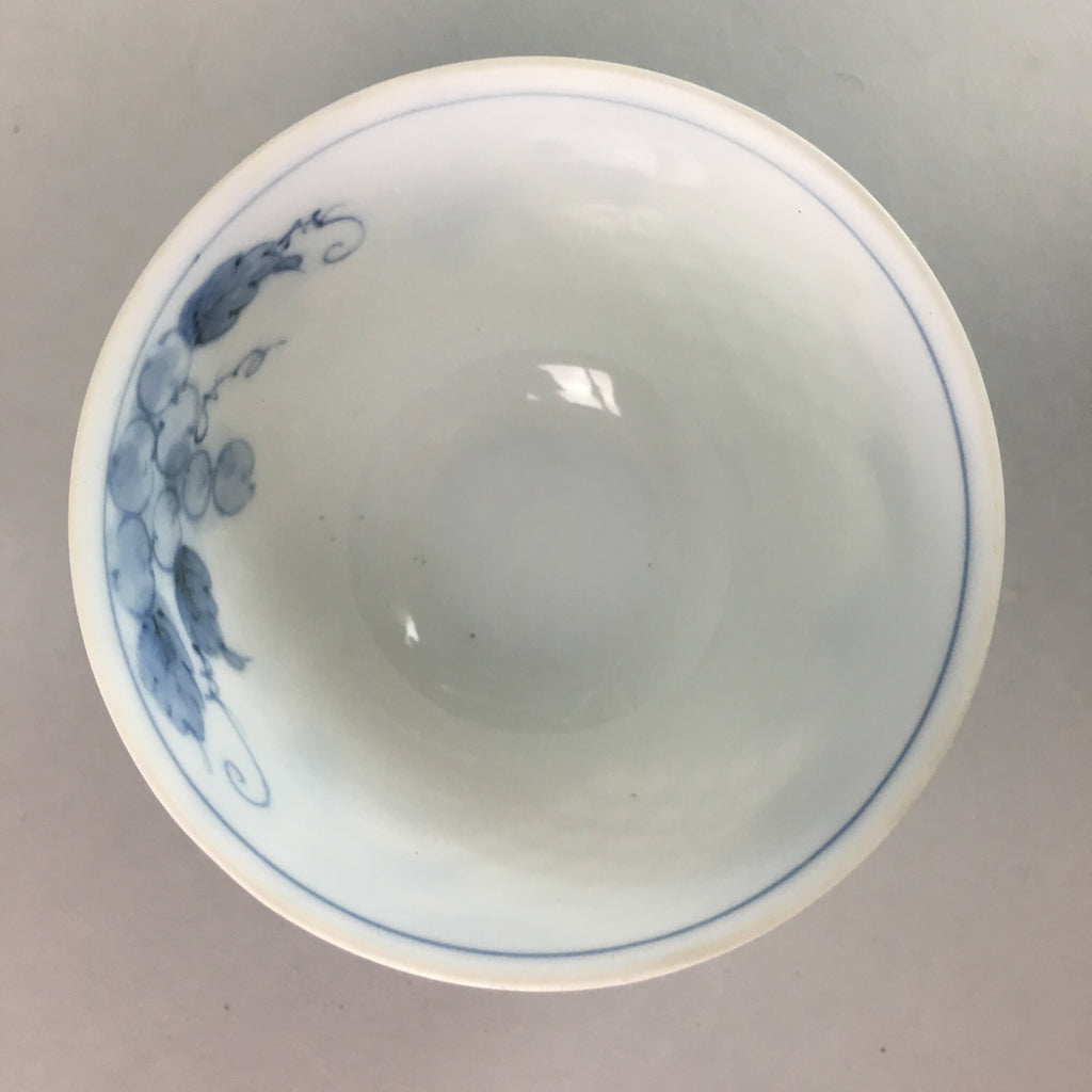 Japanese Arita ware Teacup Vtg Signed Porcelain Sometsuke Yunomi Sencha TC42