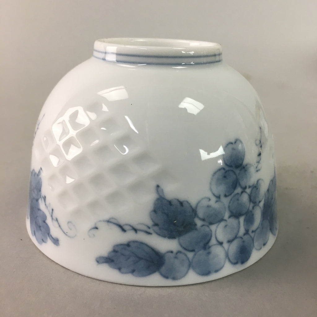 Japanese Arita ware Teacup Vtg Signed Porcelain Sometsuke Yunomi Sencha TC42