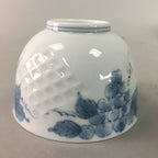 Japanese Arita ware Teacup Vtg Signed Porcelain Sometsuke Yunomi Sencha TC42