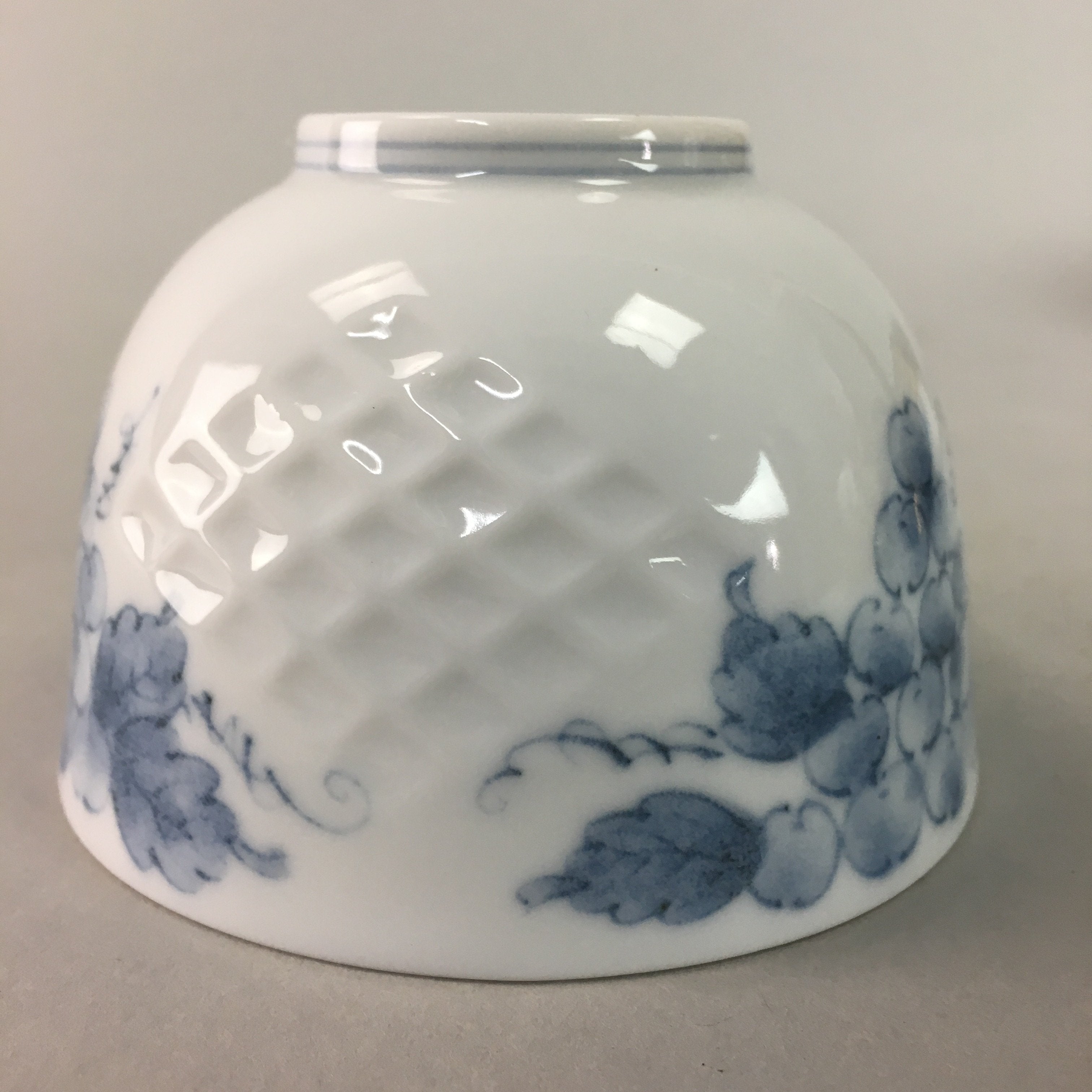 Japanese Arita ware Teacup Vtg Signed Porcelain Sometsuke Yunomi Sencha TC44