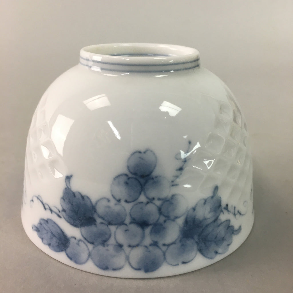Japanese Arita ware Teacup Vtg Signed Porcelain Sometsuke Yunomi Sencha TC45