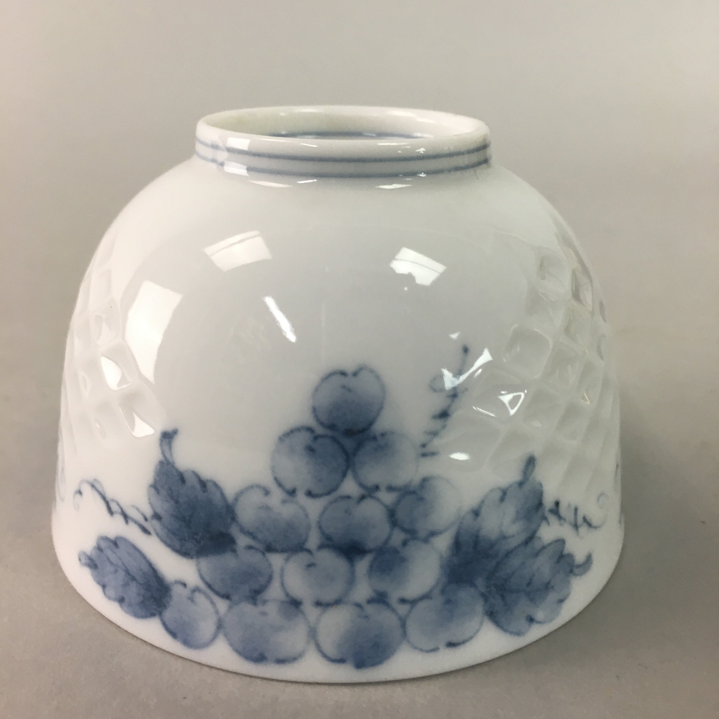 Japanese Arita ware Teacup Vtg Signed Porcelain Sometsuke Yunomi Sencha TC45