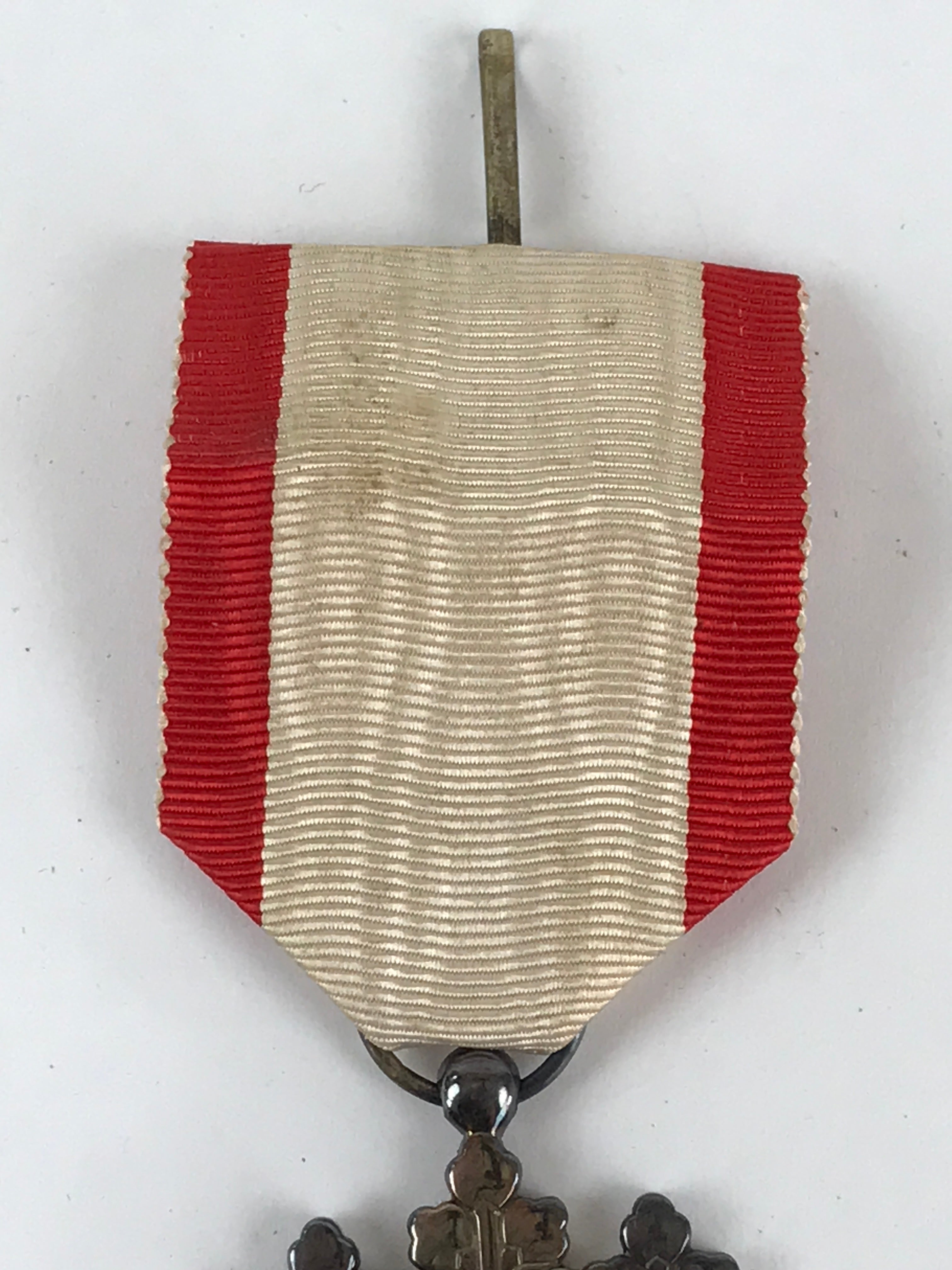 Japanese Army Medal 8th Class White Paulownia Badge Vtg WW2 Reward Box JK449