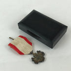 Japanese Army Medal 8th Class White Paulownia Badge Vtg WW2 Reward Box JK449
