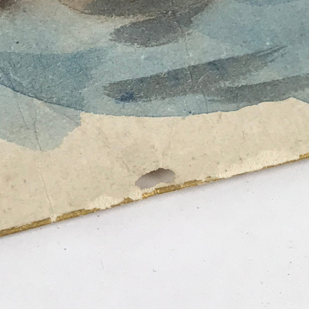 Japanese Art Board Painting Meotu-Iwa Rocks Ocean Ocean Painting SignedA486