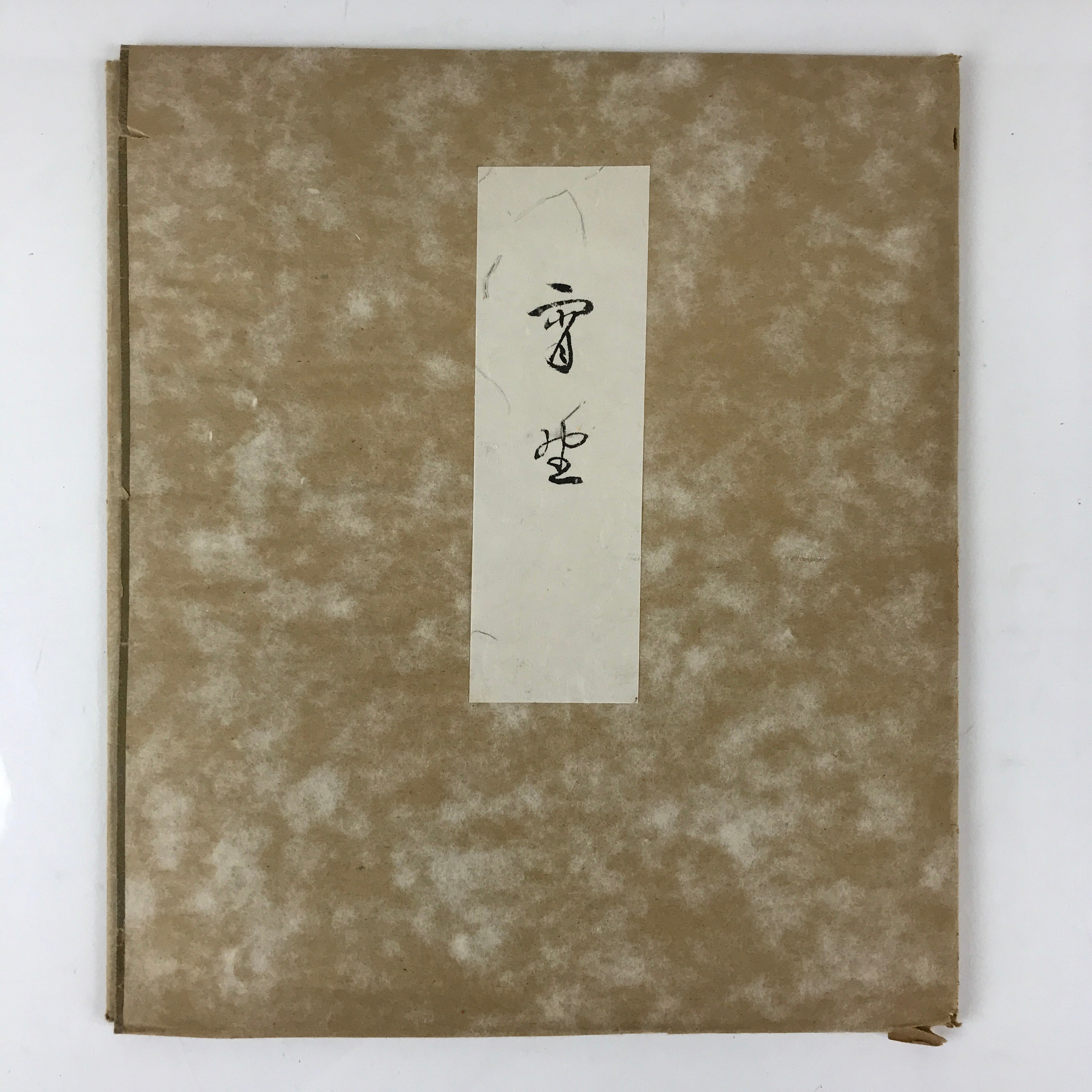 Japanese Art Board Painting Shikishi Black White Bird Paper Hand Painted A492