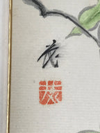 Japanese Art Board Painting Shikishi Bluebird PaperHand Painted Picture A478