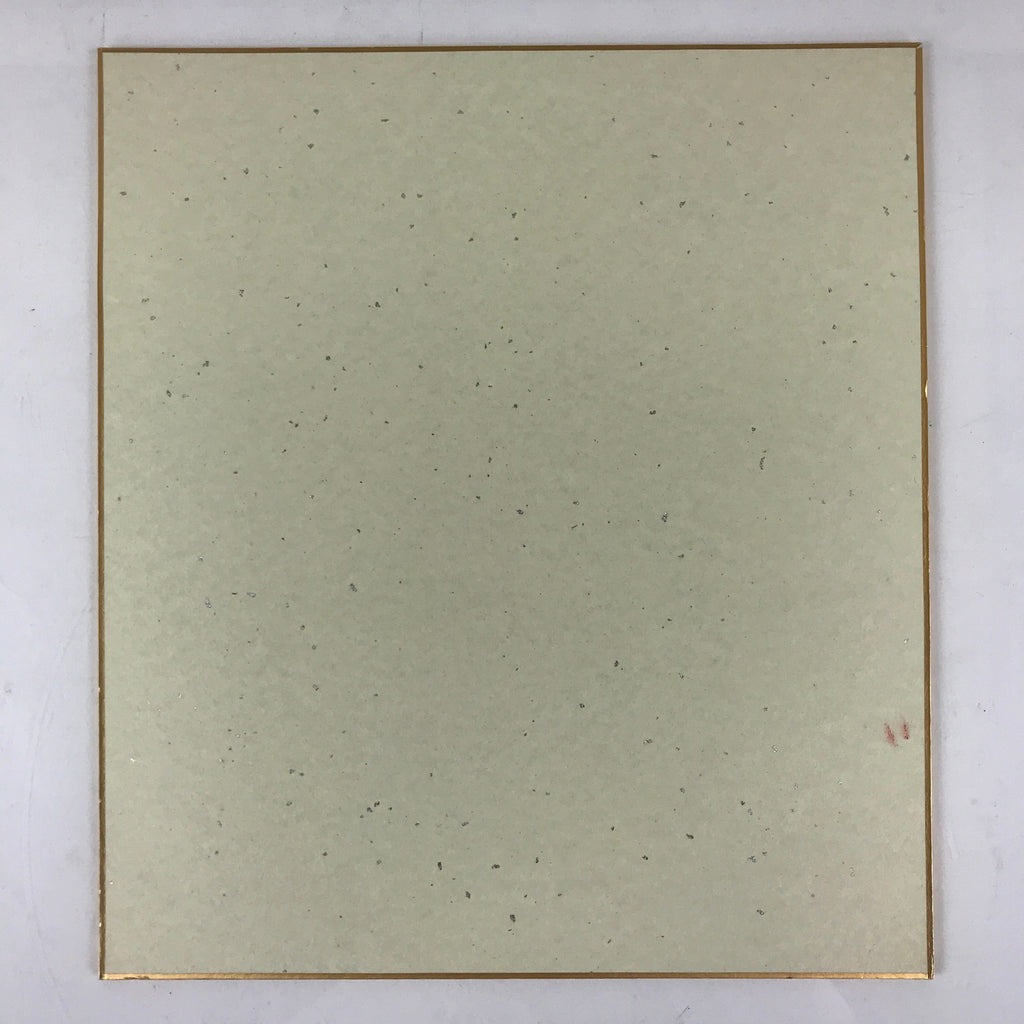 Japanese Art Board Painting Shikishi Sparrow Tree Paper Hand Painted Signed A491