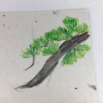 Japanese Art Board Vtg Drawing Paper Hand Drawn Picture Chicken Family A332