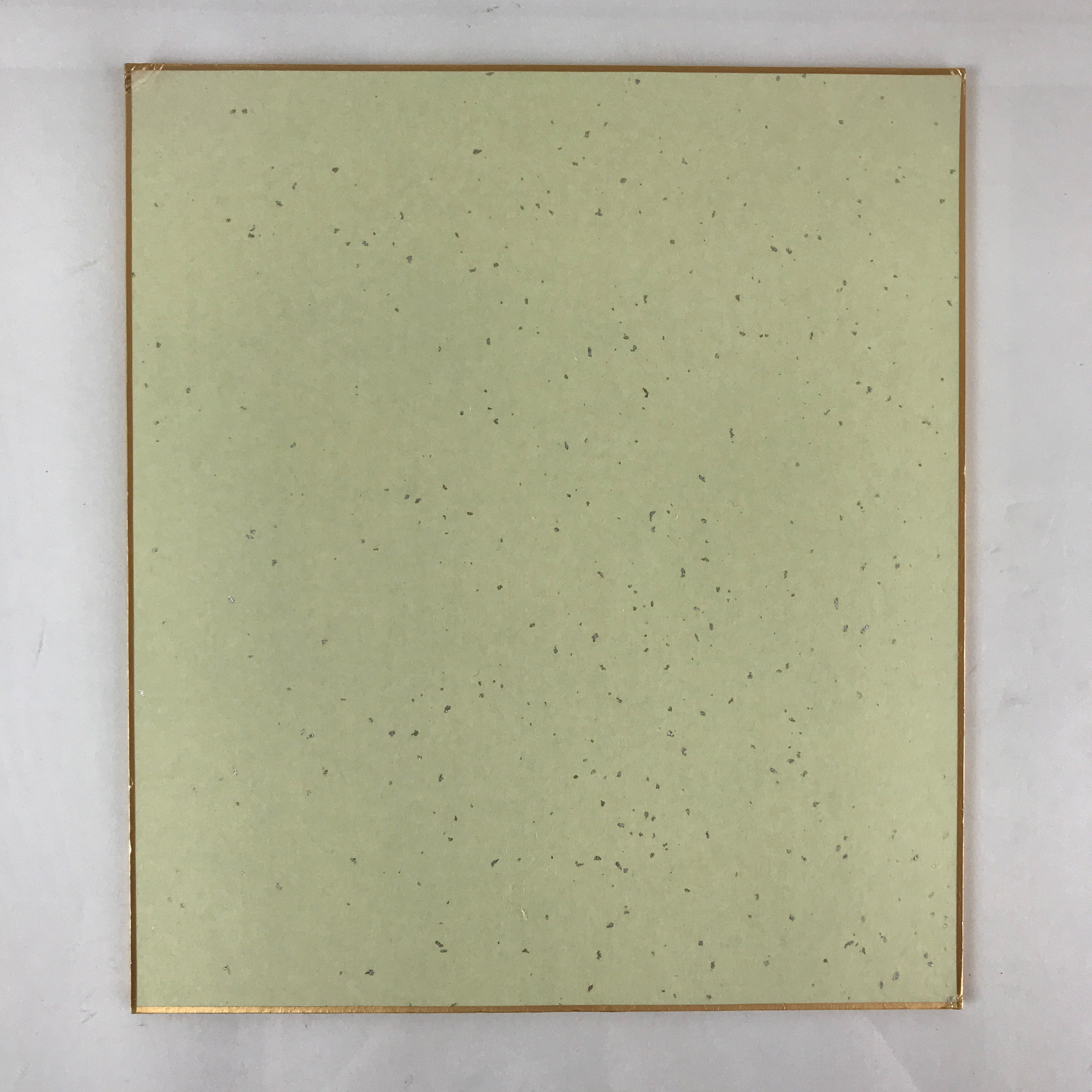 Japanese Art Board Vtg Shikishi Paper Butterflies And Plants A438