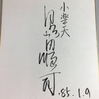 Japanese Art Board Vtg Shikishi Paper Calligraphy Kanji Handwritten A201