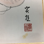 Japanese Art Board Vtg Shikishi Paper Hand Drawn Picture 7 Lucky Gods A388
