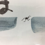 Japanese Art Board Vtg Shikishi Paper Hand Drawn Picture Ant Monk A396