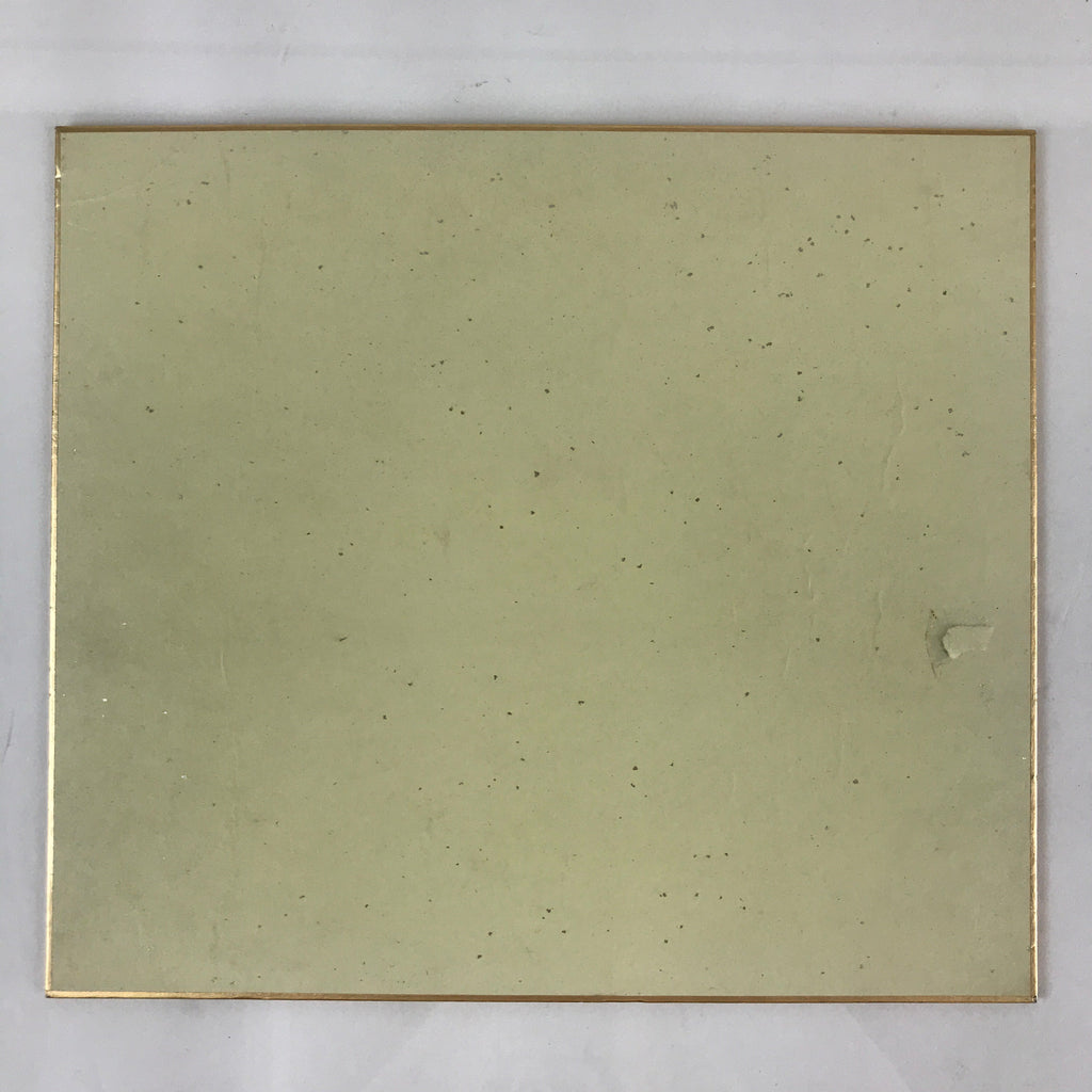 Japanese Art Board Vtg Shikishi Paper Hand Drawn Picture Ducks A446