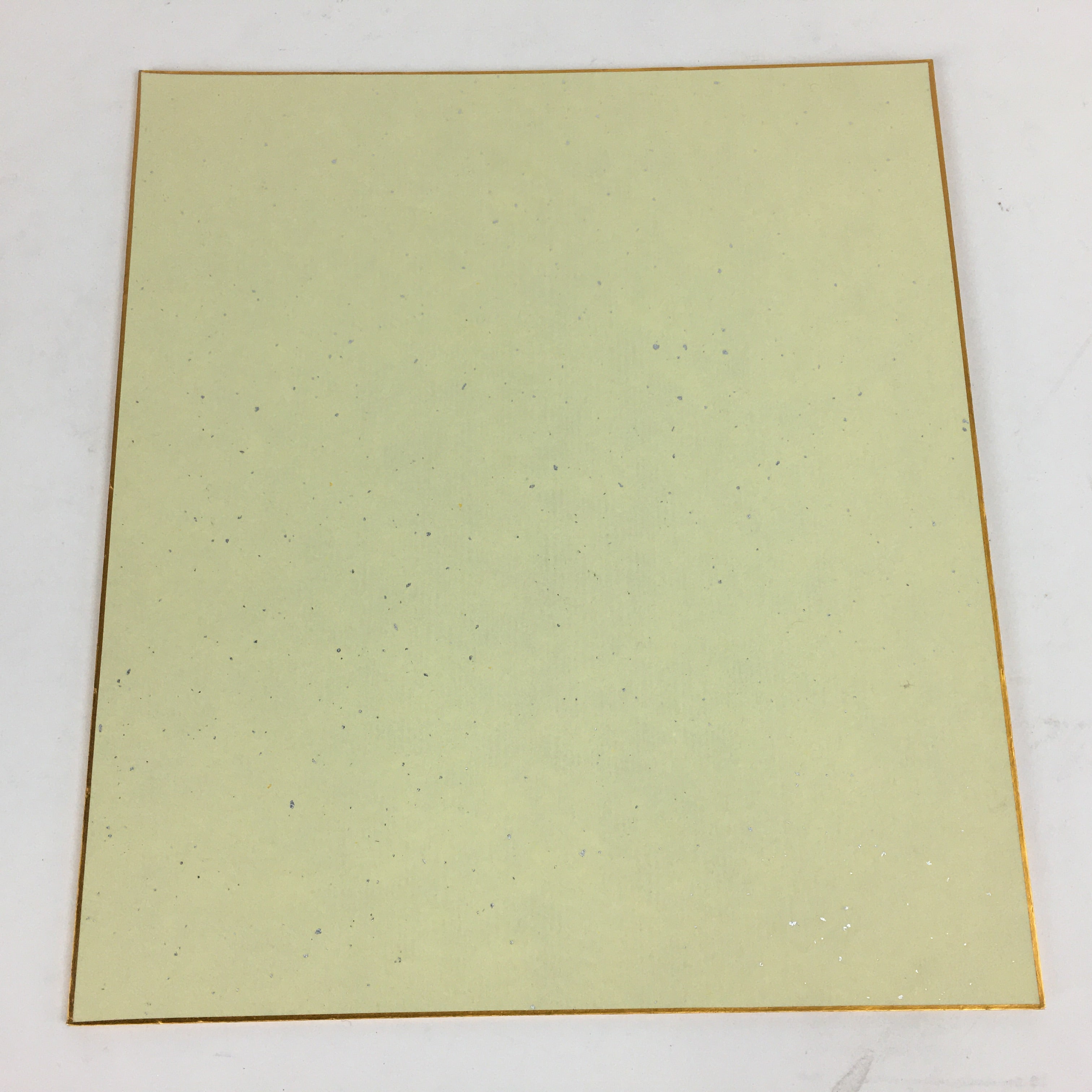 Japanese Art Board Vtg Shikishi Paper Hand Drawn Picture Lying Black Cow A375