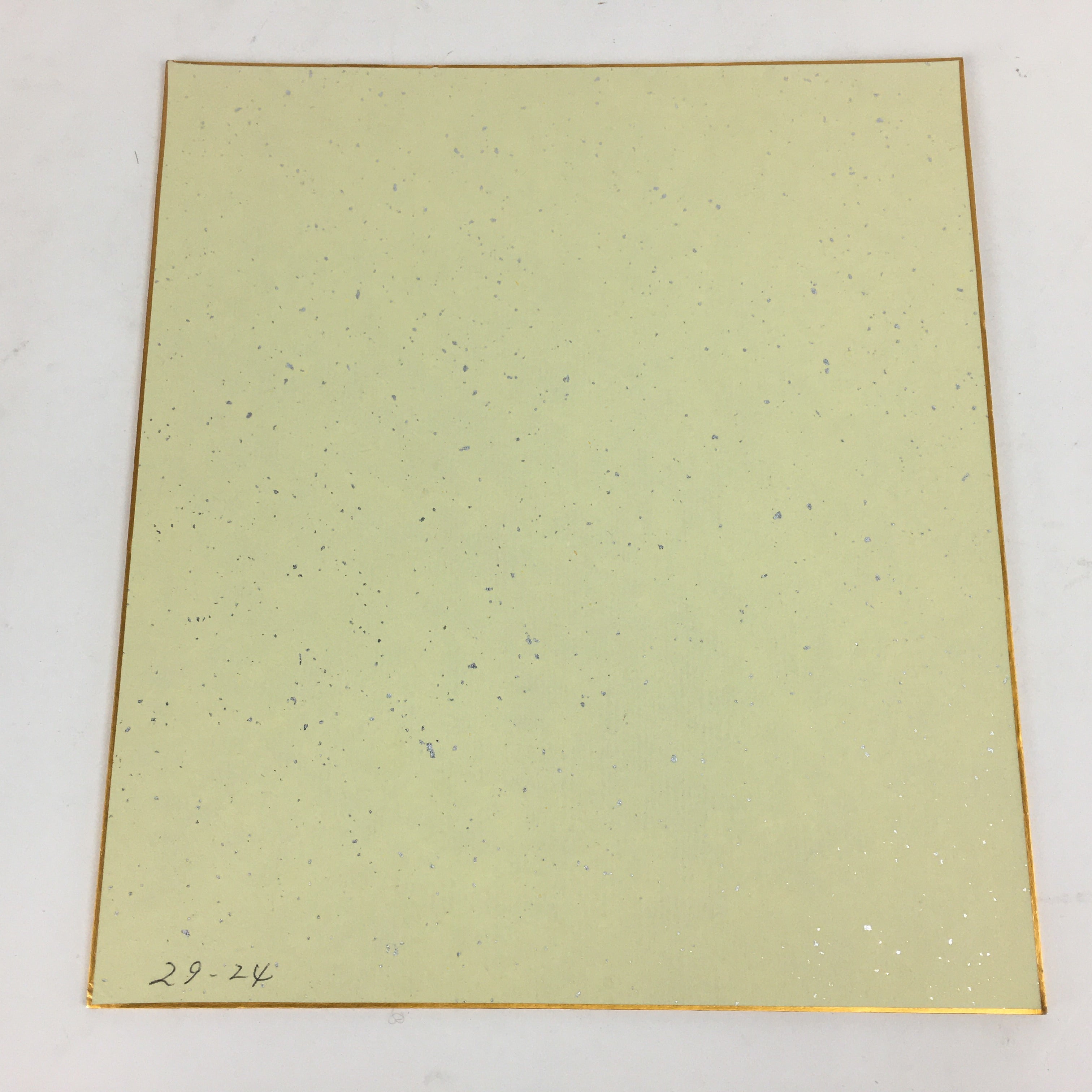 Japanese Art Board Vtg Shikishi Paper Hand Drawn Picture Lying Cow A373