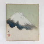 Japanese Art Board Vtg Shikishi Paper Hand Drawn Picture Mountain A405