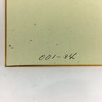 Japanese Art Board Vtg Shikishi Paper Hand Drawn Picture Orange Lily A367