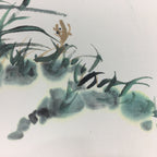 Japanese Art Board Vtg Shikishi Paper Hand Drawn Picture Pampas grass A398