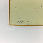 Japanese Art Board Vtg Shikishi Paper Hand Drawn Picture River Dock A371
