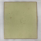 Japanese Art Board Vtg Shikishi Paper Hand Drawn Picture Two Cranes A453