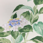 Japanese Art Board Vtg Shikishi Paper Hand Drawn Picture White Hydrangea A347