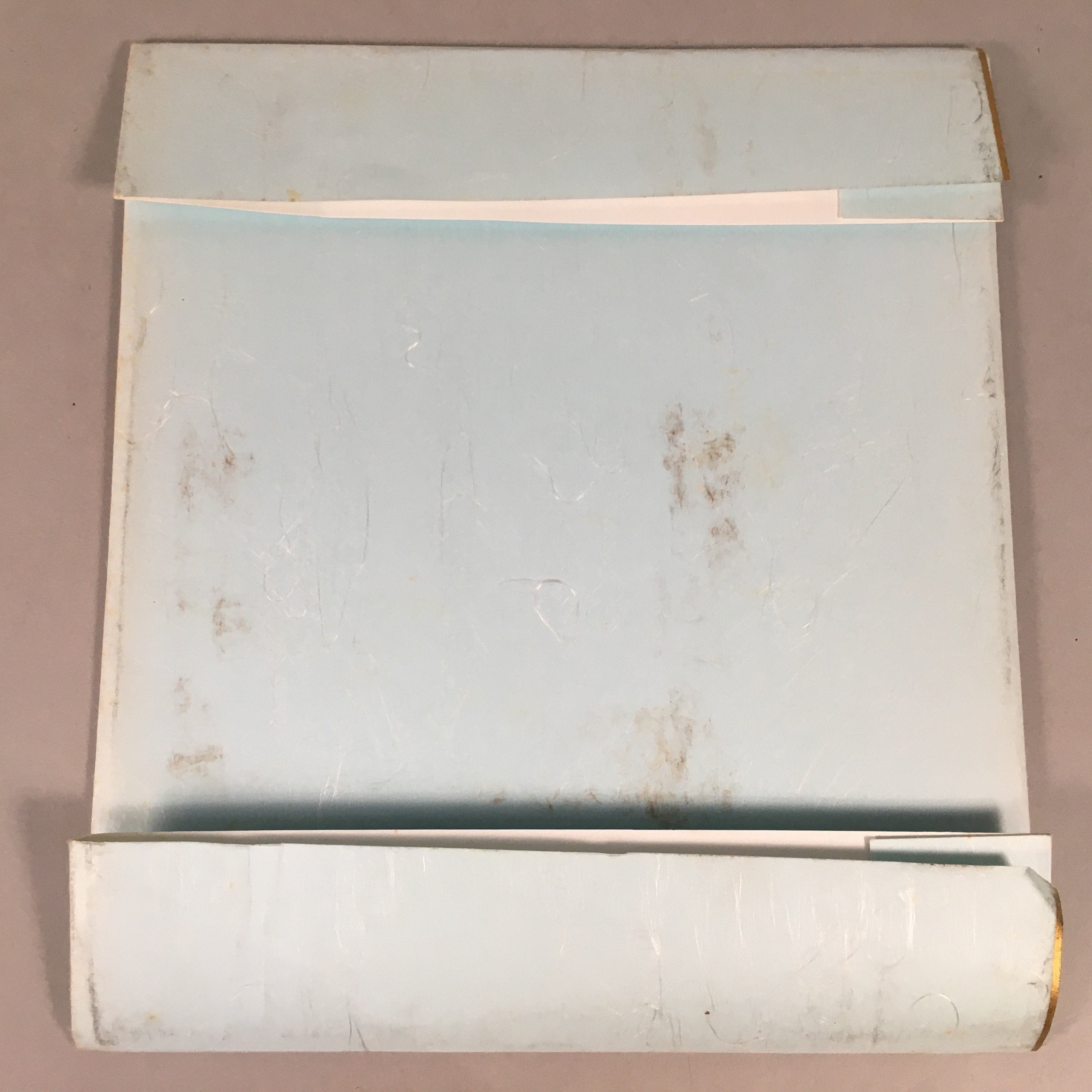 Japanese Art Board Vtg Shikishi Paper Hand-painted Calligraphy Buddhist A301
