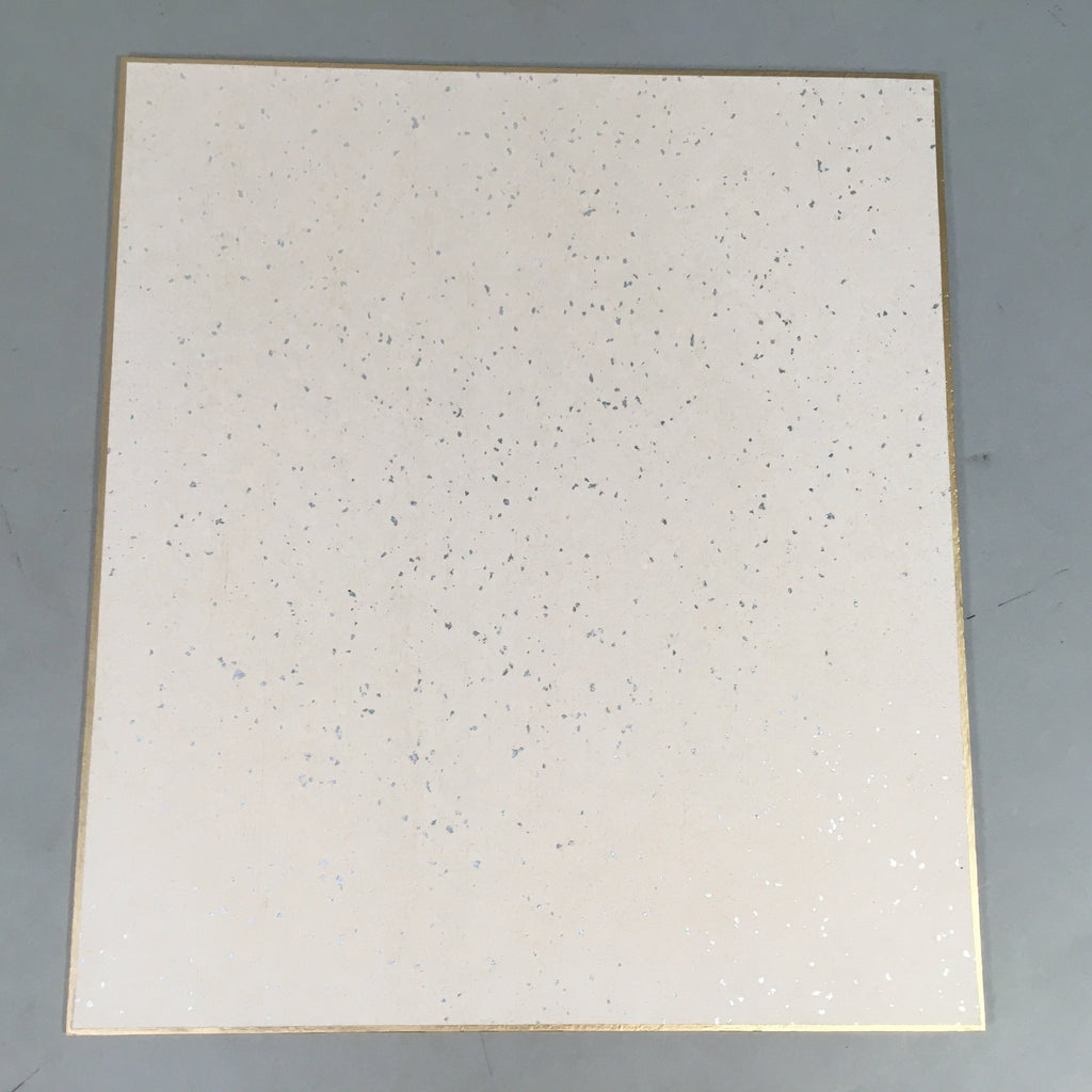 Japanese Art Board Vtg Shikishi Paper Hand-painted Calligraphy Kanji A293