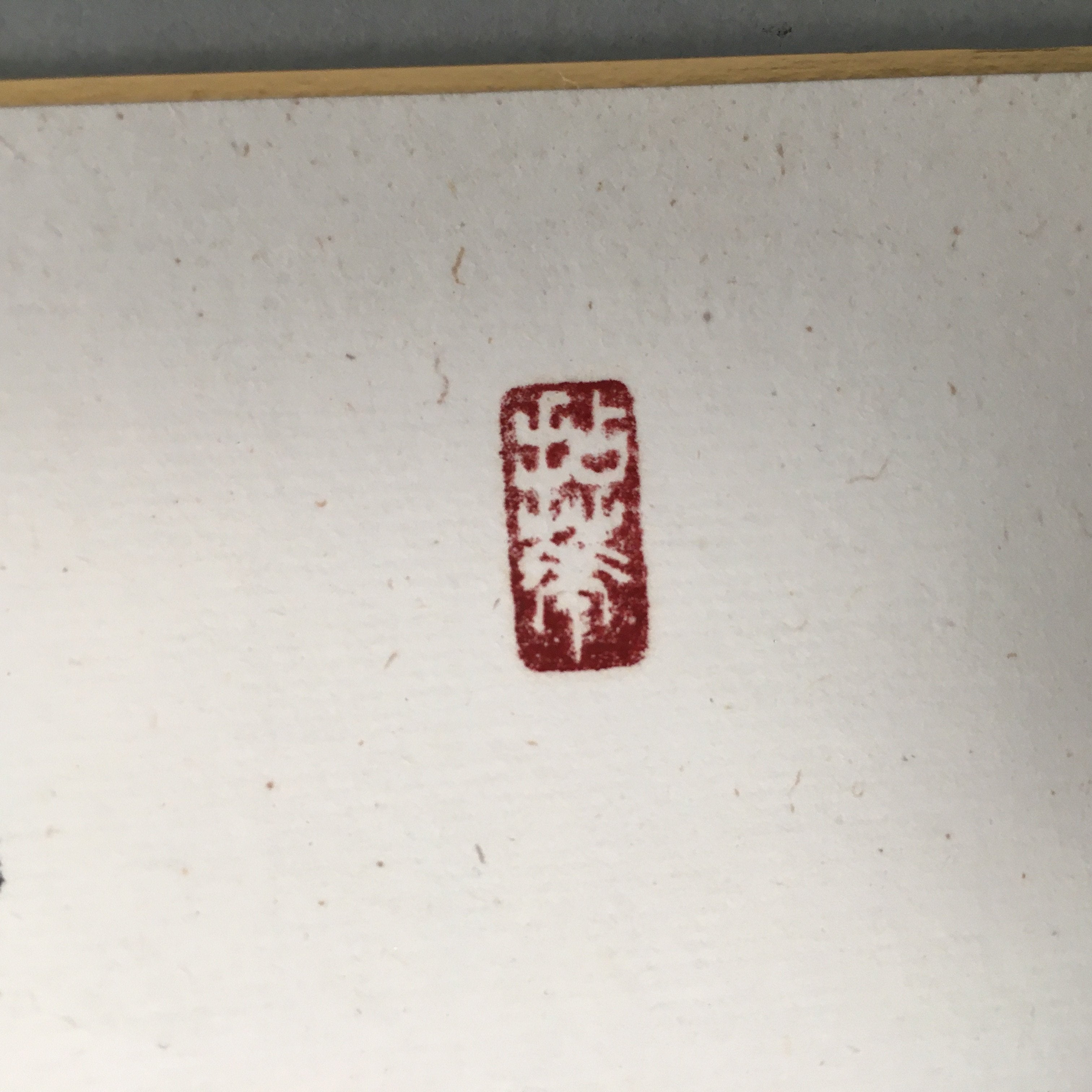 Japanese Art Board Vtg Shikishi Paper Hand-painted Calligraphy Kanji A296