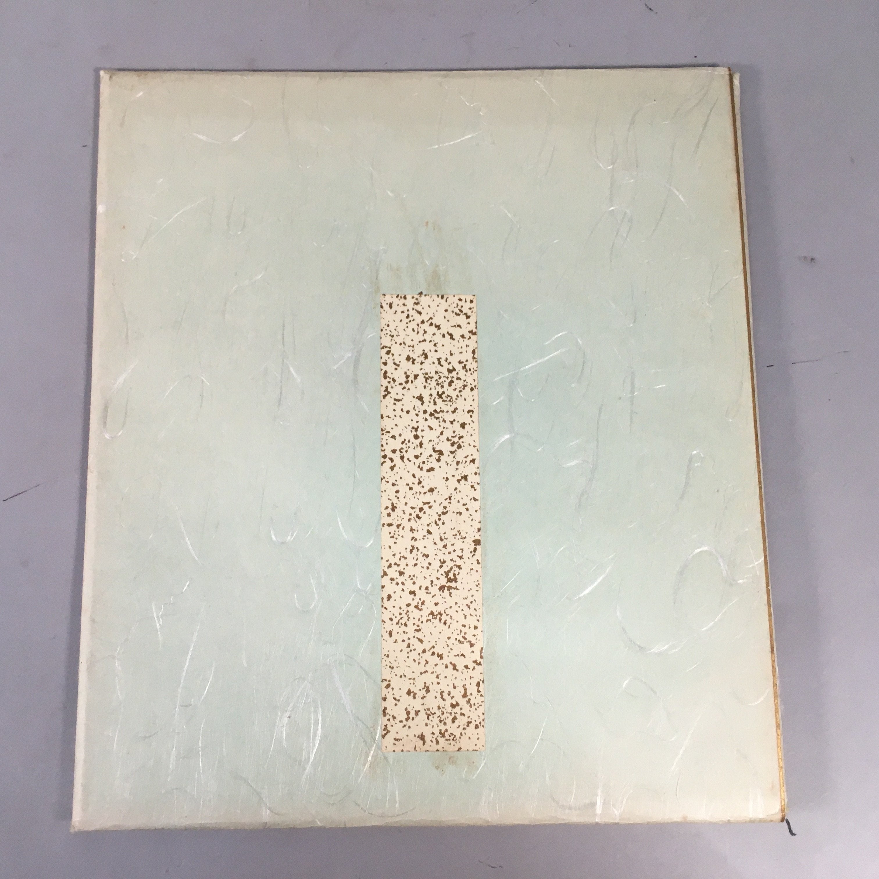 Japanese Art Board Vtg Shikishi Paper Hand-painted Calligraphy Kanji A296