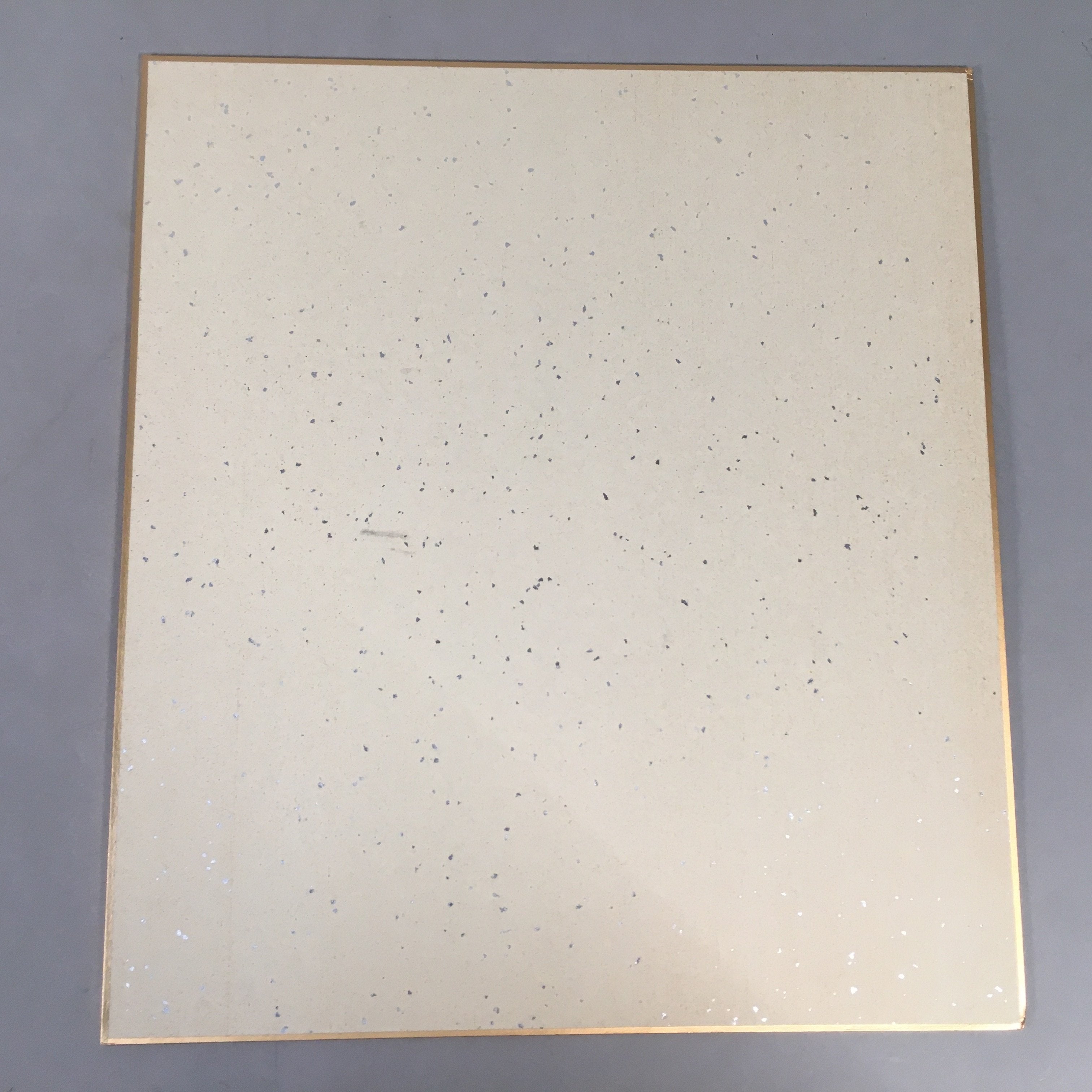 Japanese Art Board Vtg Shikishi Paper Hand-painted Calligraphy Kanji A298