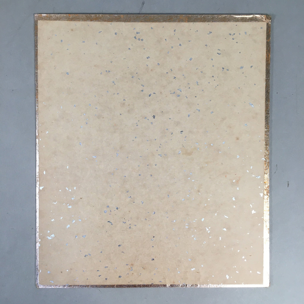 Japanese Art Board Vtg Shikishi Paper Hand-painted Calligraphy Kanji A315