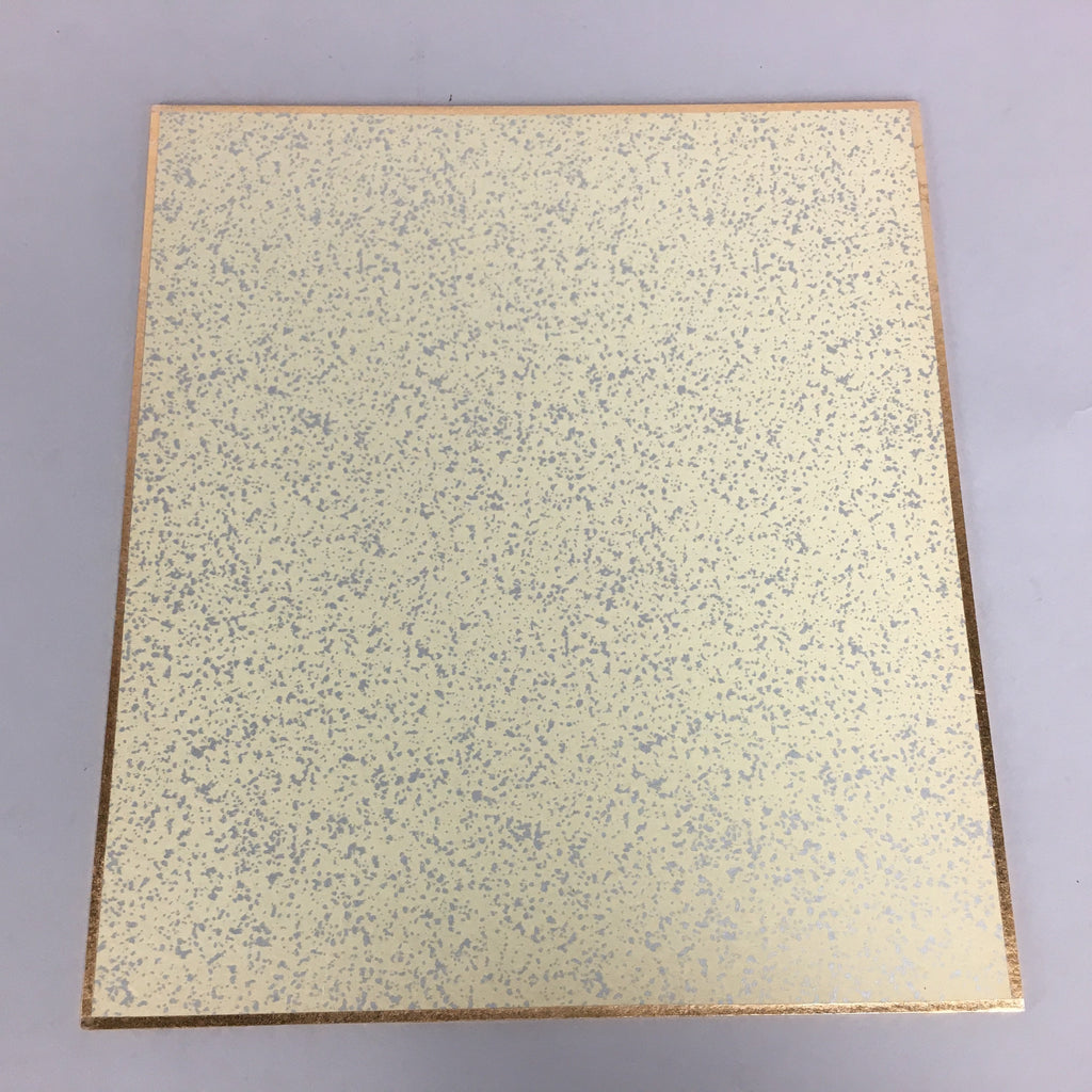 Japanese Art Board Vtg Shikishi Paper Hand-painted Calligraphy Kanji Flower A322