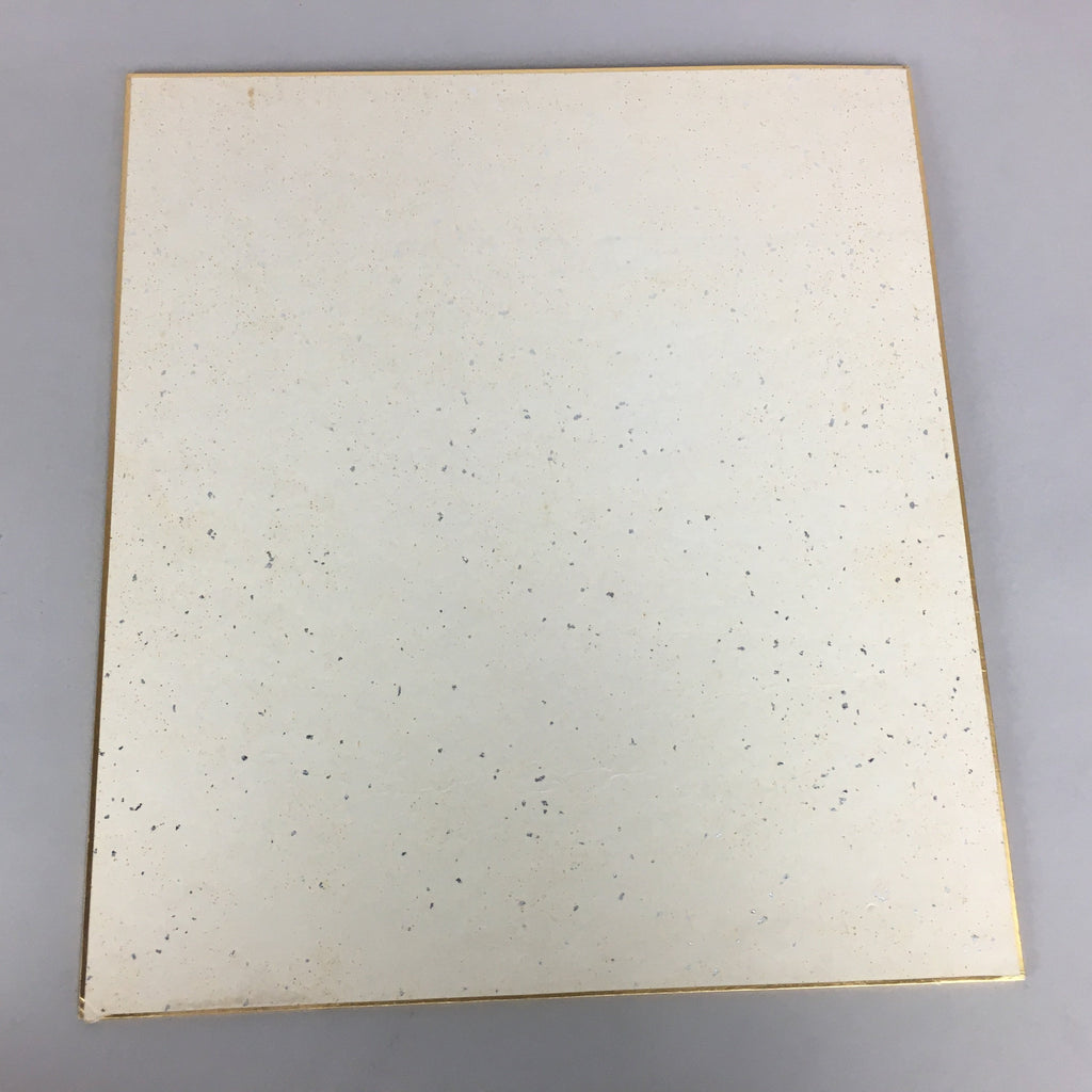 Japanese Art Board Vtg Shikishi Paper Hand-painted Calligraphy Lady Nude A316