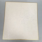 Japanese Art Board Vtg Shikishi Paper Hand-painted Cherry Blossom Mountains A280