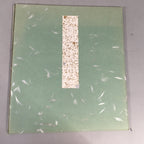 Japanese Art Board Vtg Shikishi Paper Hand-painted Clay Bell Dorei Kanji A297
