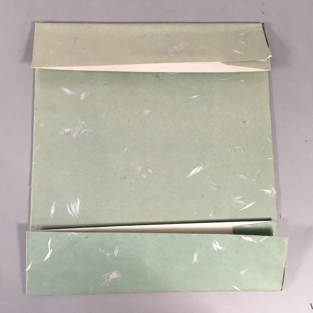 Japanese Art Board Vtg Shikishi Paper Hand-painted Clay Bell Dorei Kanji A297