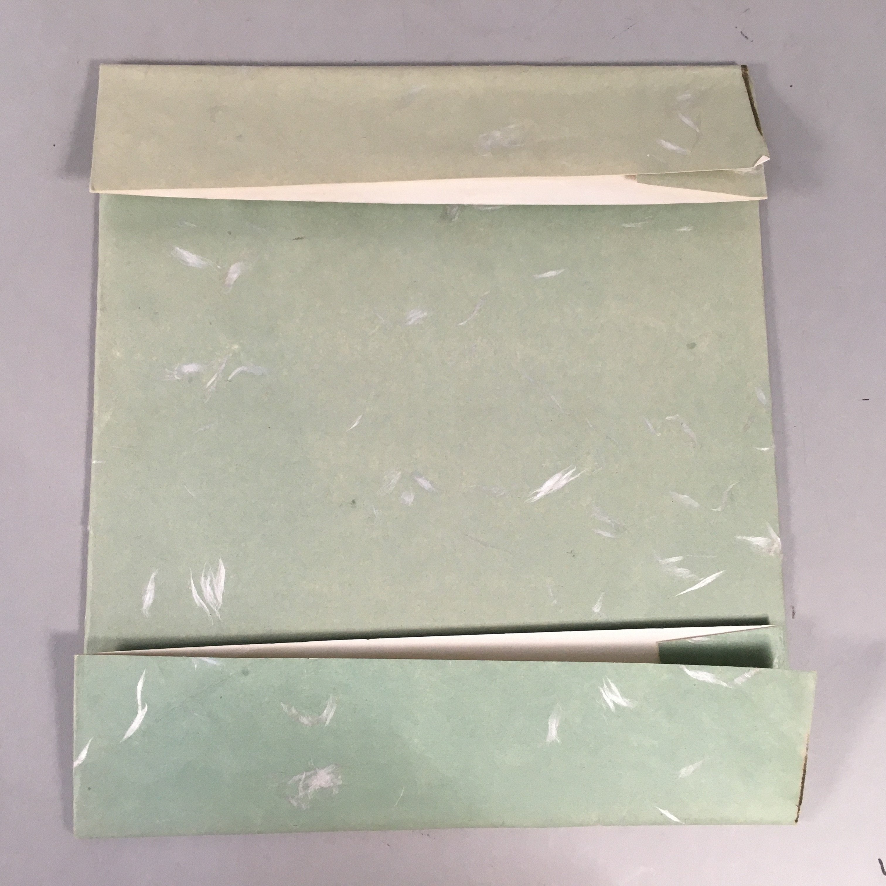 Japanese Art Board Vtg Shikishi Paper Hand-painted Clay Bell Dorei Kanji A297