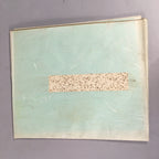 Japanese Art Board Vtg Shikishi Paper Hand-painted Sumie Black White Waterfall A