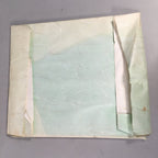Japanese Art Board Vtg Shikishi Paper Hand-painted Sumie Black White Waterfall A