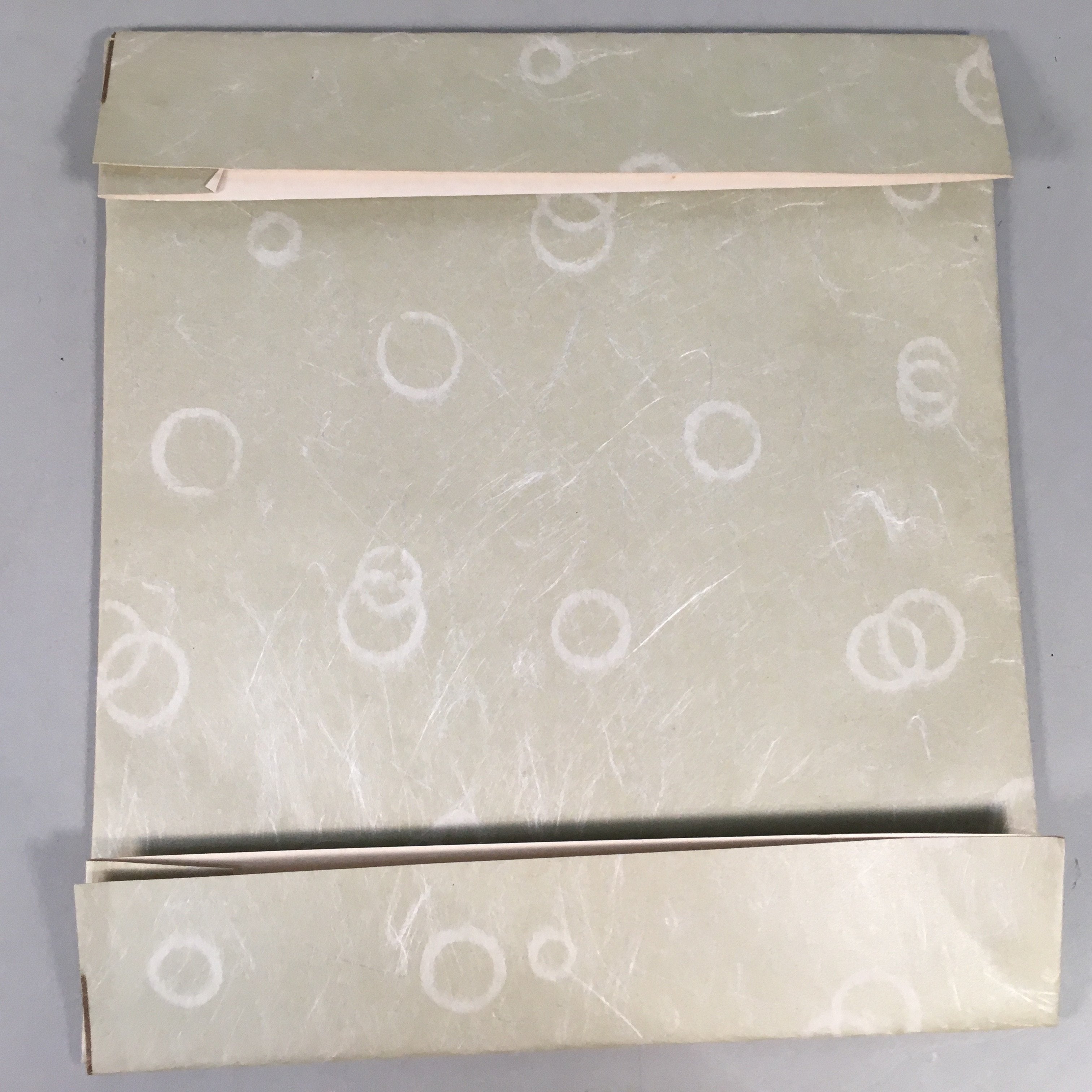 Japanese Art Board Vtg Shikishi Paper Print Buddhist Sutra National Treasure A30