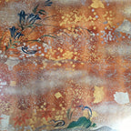 Japanese Art Board Vtg Shikishi Paper Print Buddhist Sutra National Treasure A30