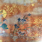 Japanese Art Board Vtg Shikishi Paper Print Buddhist Sutra National Treasure A30