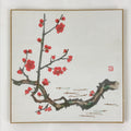 Japanese Art Board Vtg Shikishi Paper Printed Picture Plum Blossom A469