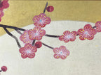 Japanese Art Board Vtg Shikishi Paper Printed Picture Tiger Plum Blossom A465