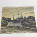 Japanese Art Seaside Scene Oil Painting Picture Unframed Yoshihiro Hagino FL42