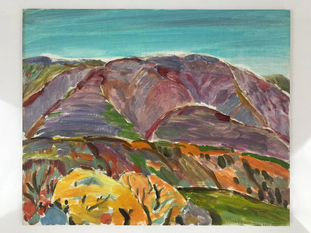Japanese Autumn Mountains Oil Painting Landscape Original Yoshihiro Hagino FL160