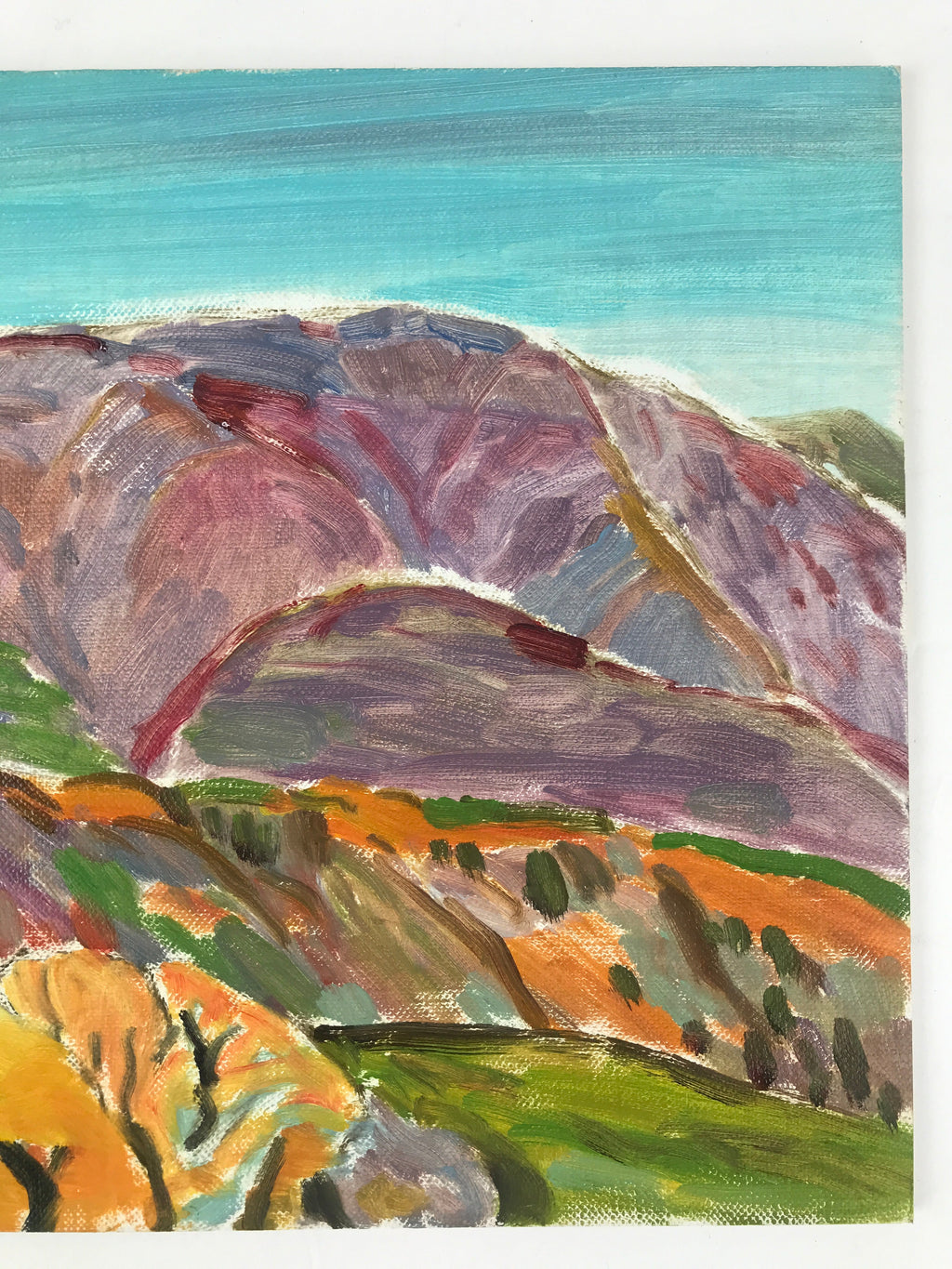 Japanese Autumn Mountains Oil Painting Landscape Original Yoshihiro Hagino FL160