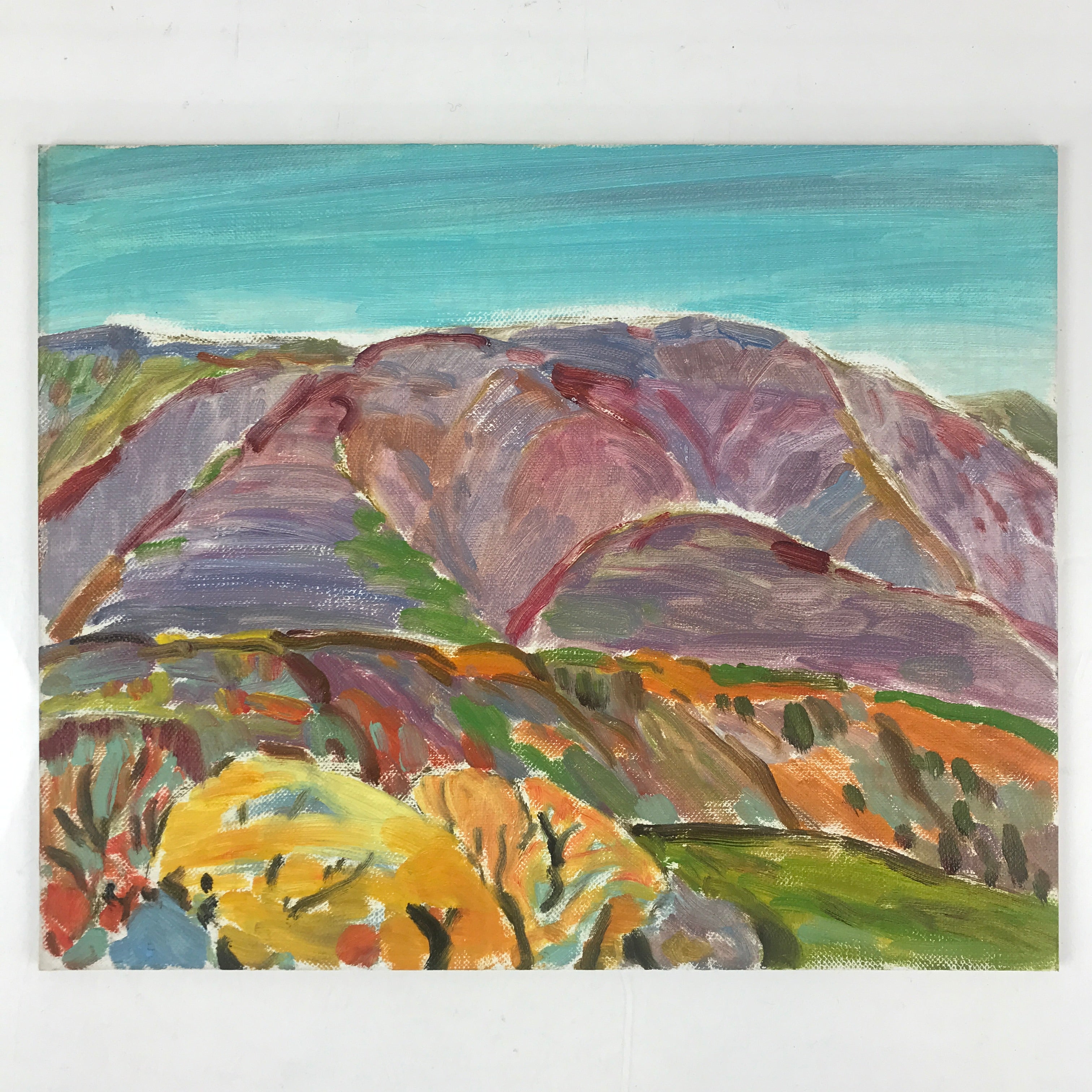 Japanese Autumn Mountains Oil Painting Landscape Original Yoshihiro Hagino FL160