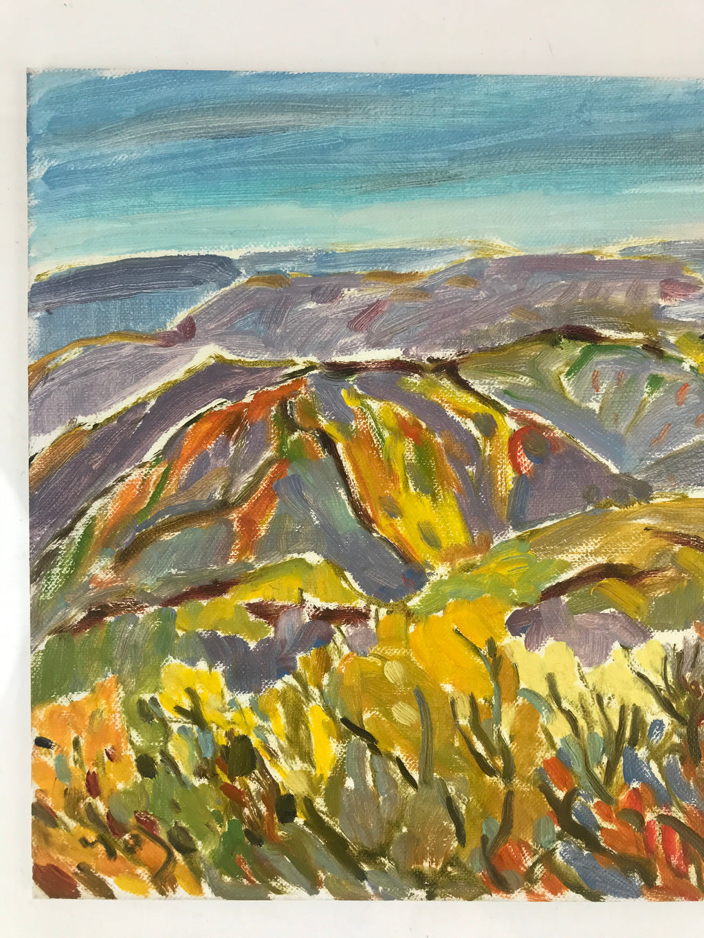 Japanese Autumn Mountains Oil Painting Original Signed Yoshihiro Hagino FL181